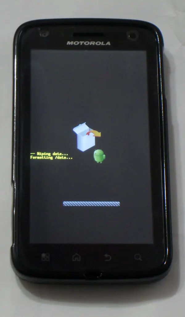 순정 모토로라 아트릭스 공초(공장초기화) 방법