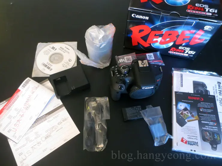 Canon EOS REBEL T6i (750D) Box Opening 박스 개봉기