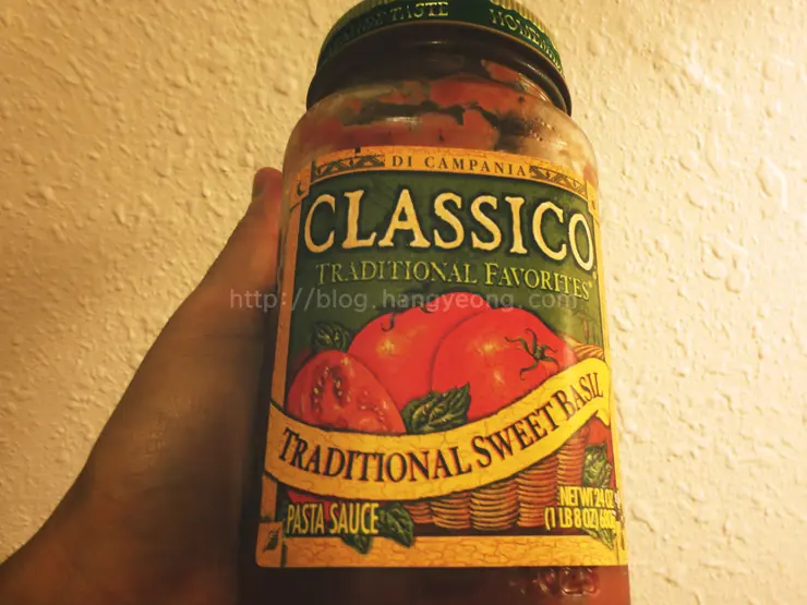 자취요리 김치삼겹살 스파게티