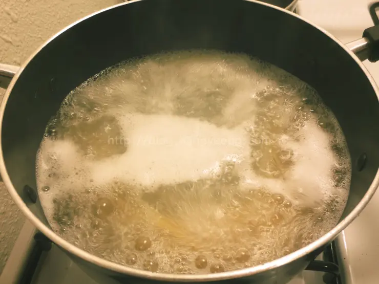 자취요리 김치삼겹살 스파게티