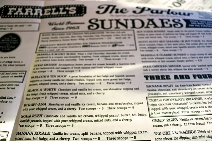 Farrell’s Ice Cream Parlour Restaurant, 60년을 이어온 맛 서던 캘리포니아의 명물 아이스크림 레스토랑
