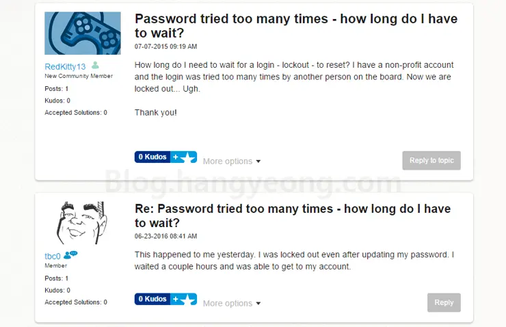 페이팔 너무 많은 로그인 시도(비밀번호 오류)로 계정이 락이 걸렸을 때