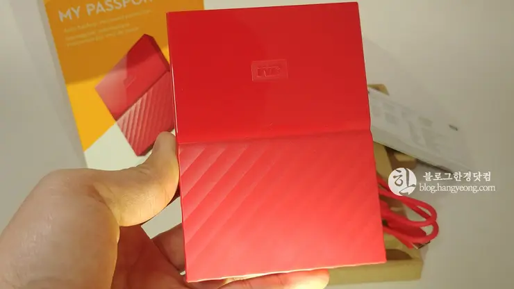 WD 외장하드 MY PASSPORT 3TB RED USB 3.0 수령기