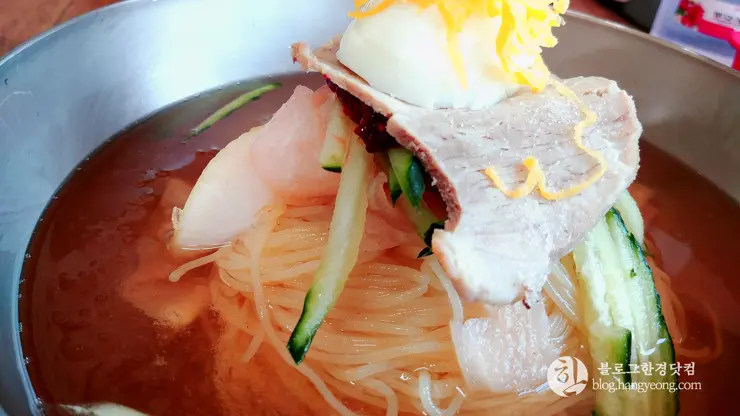 포항 환호동 부산밀면, 뜨거운 여름 더위를 식혀준다.