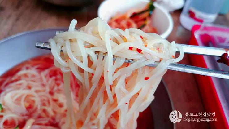 포항 환호동 부산밀면, 뜨거운 여름 더위를 식혀준다.