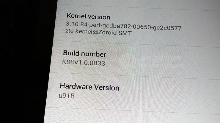 ZTE Trek 2 HD K88 트렉2 펌웨어 B33 업그레이드