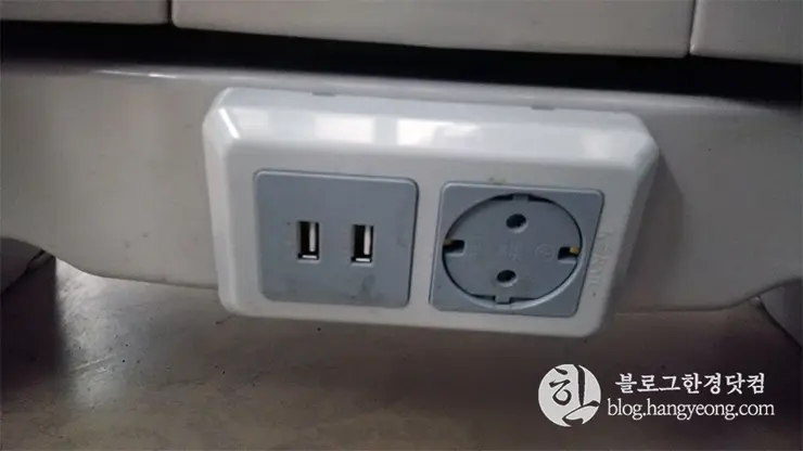 KTX, KTX-산천 전원 콘센트 USB 충전 위치