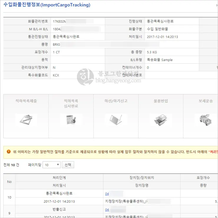 직구, 관세청 수입화물통관진행 조회하는 법