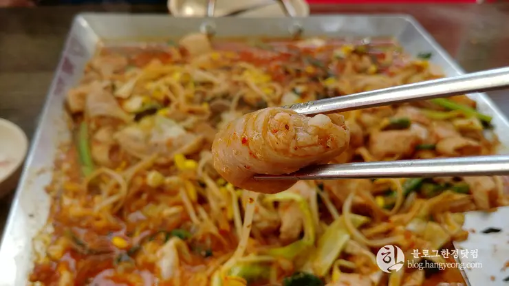 청주 내덕동 (안덕벌) 청천순대, 매콤 단백 고소한 곱창막창볶음