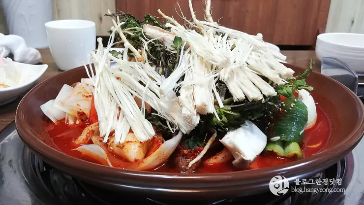 청주 육거리 성안길 맛집, 황할머니 갈비찌개 매콤 갈비찜