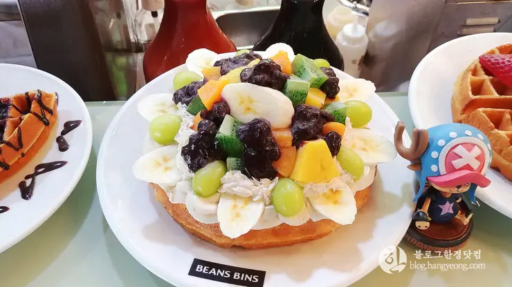 경기 용인 보정동 카페문화 거리, 빈스빈스 커피, 달달한 와플과 진한 커피 한 잔의 여유