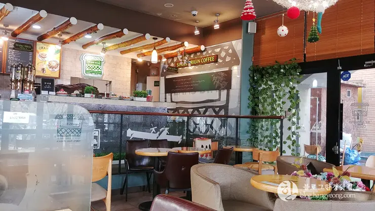 경기 용인 보정동 카페문화 거리, 빈스빈스 커피, 달달한 와플과 진한 커피 한 잔의 여유