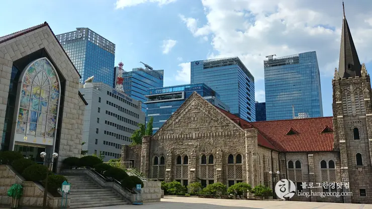 영락교회 예배당, 서울특별시 중구 멋있는 석조 건축물