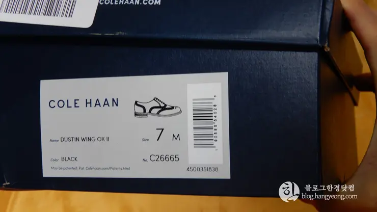 콜한 더스틴 윙 옥스 II 검정, Colehaan Dustin Wing OX II C26665 Black 직구 수령 후기