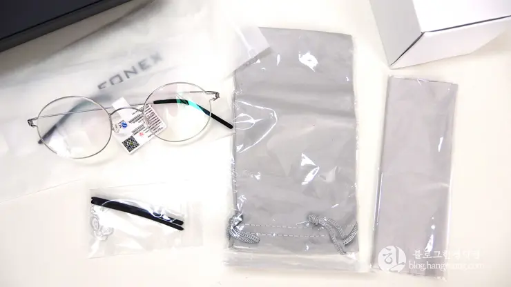 알리익스프레스 Fonex 포넥스 안경테 은테 금테 후기, 린드버그st 문재인 대통령 안경테