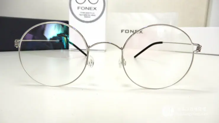 알리익스프레스 Fonex 포넥스 안경테 은테 금테 후기, 린드버그st 문재인 대통령 안경테