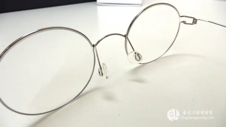 알리익스프레스 Fonex 포넥스 안경테 은테 금테 후기, 린드버그st 문재인 대통령 안경테
