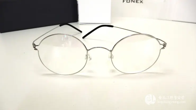 알리익스프레스 Fonex 포넥스 안경테 은테 금테 후기, 린드버그st 문재인 대통령 안경테