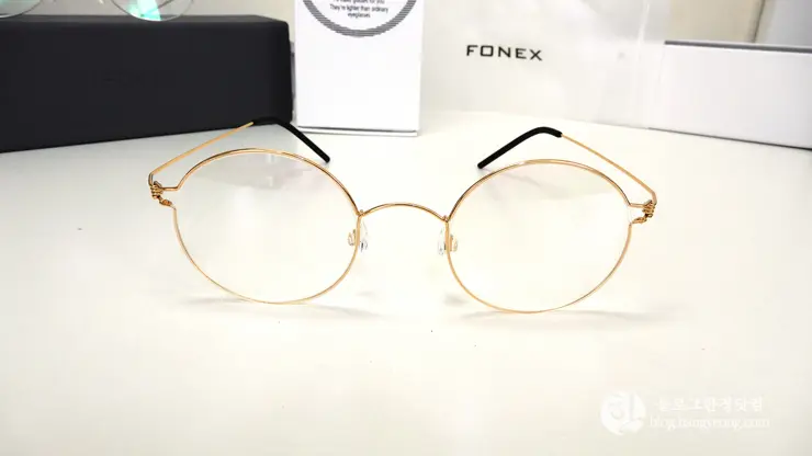 알리익스프레스 Fonex 포넥스 안경테 은테 금테 후기, 린드버그st 문재인 대통령 안경테