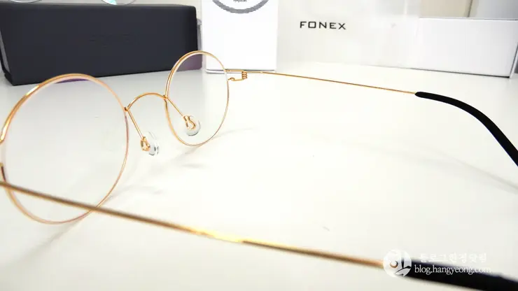 알리익스프레스 Fonex 포넥스 안경테 은테 금테 후기, 린드버그st 문재인 대통령 안경테